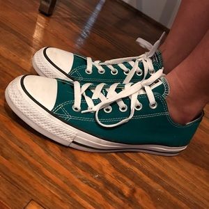 Teal converse all star classics